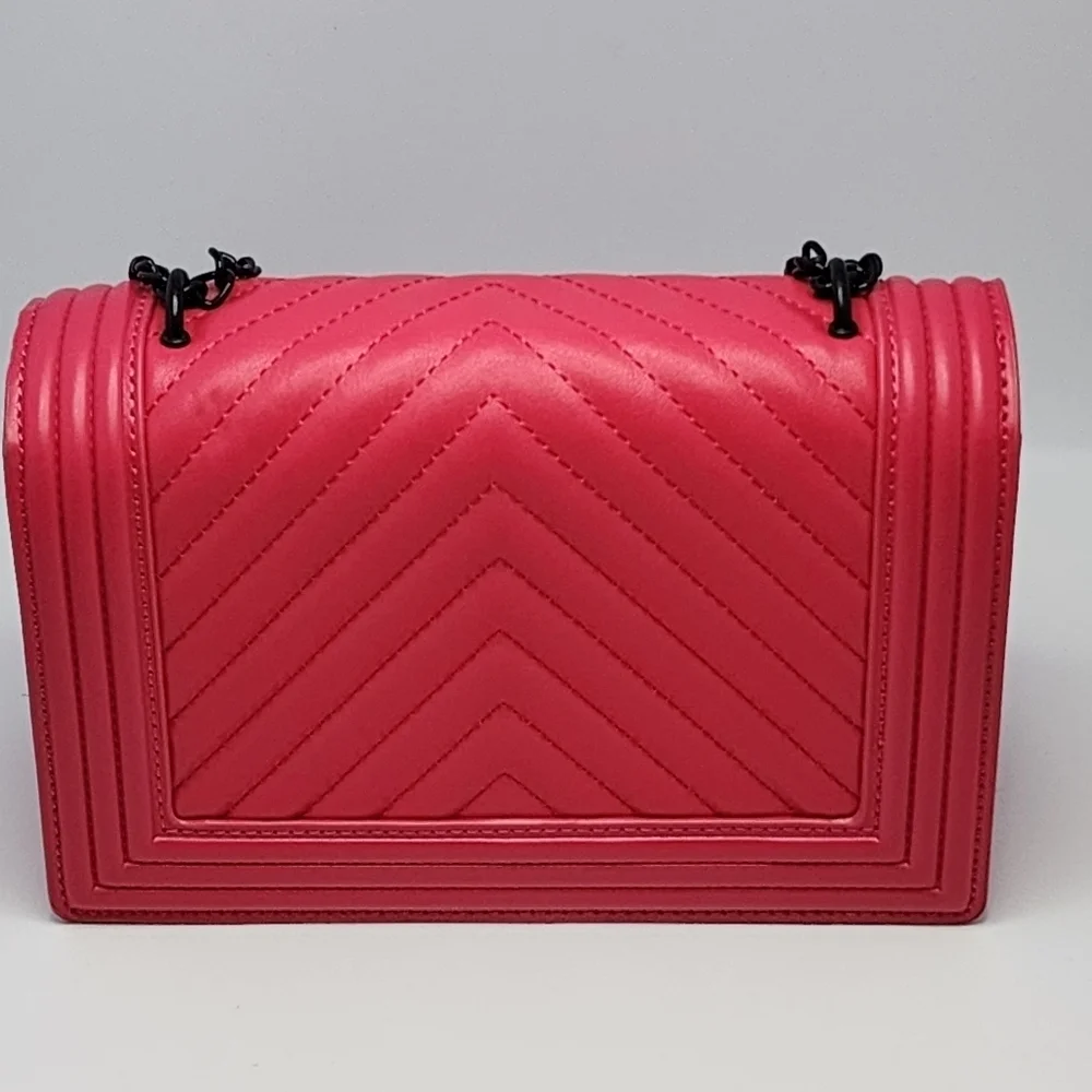 Fuschia Quilted Handbag